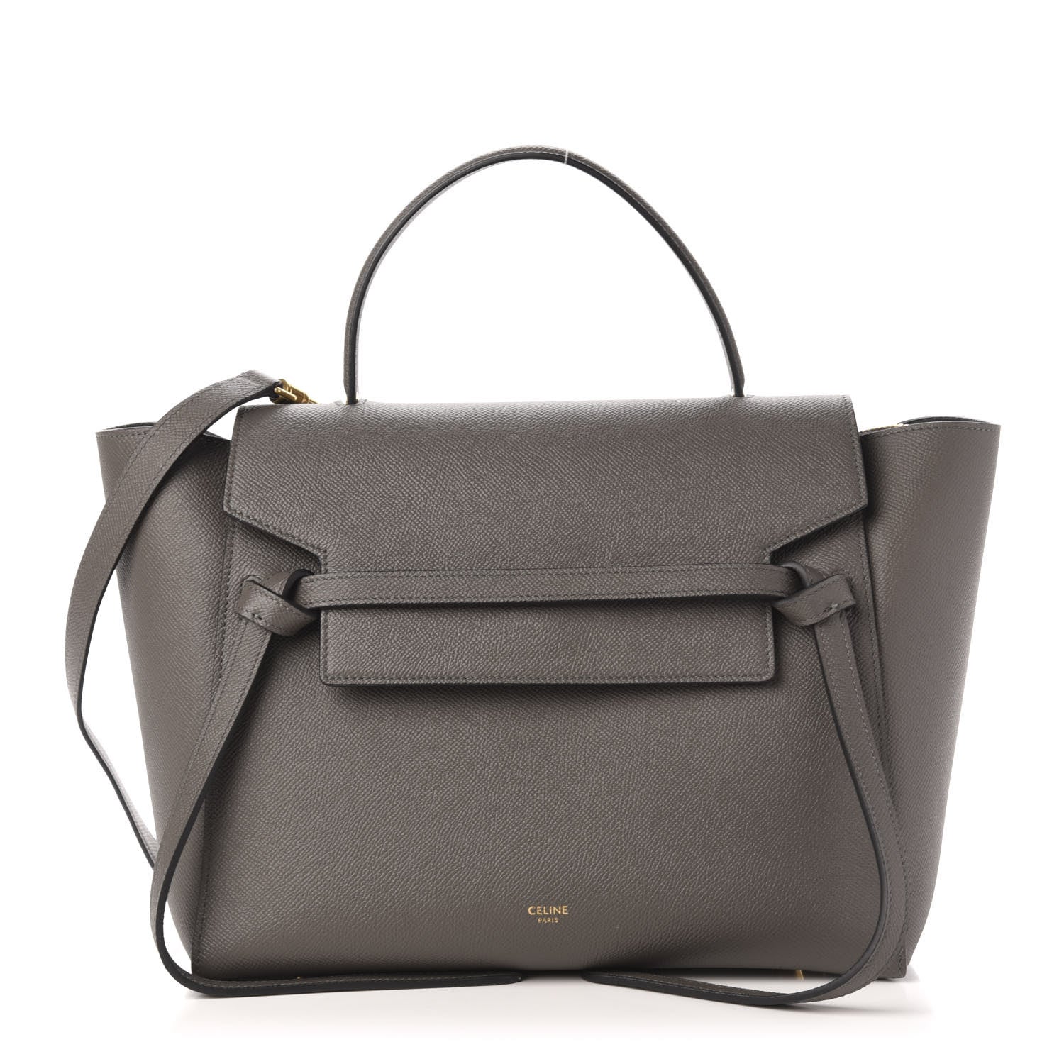 Celine Grained Calfskin Mini Belt Bag Grey 1 of 12