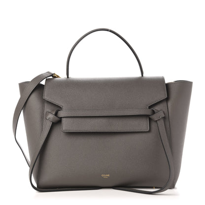 Celine Grained Calfskin Mini Belt Bag Grey 1 of 12