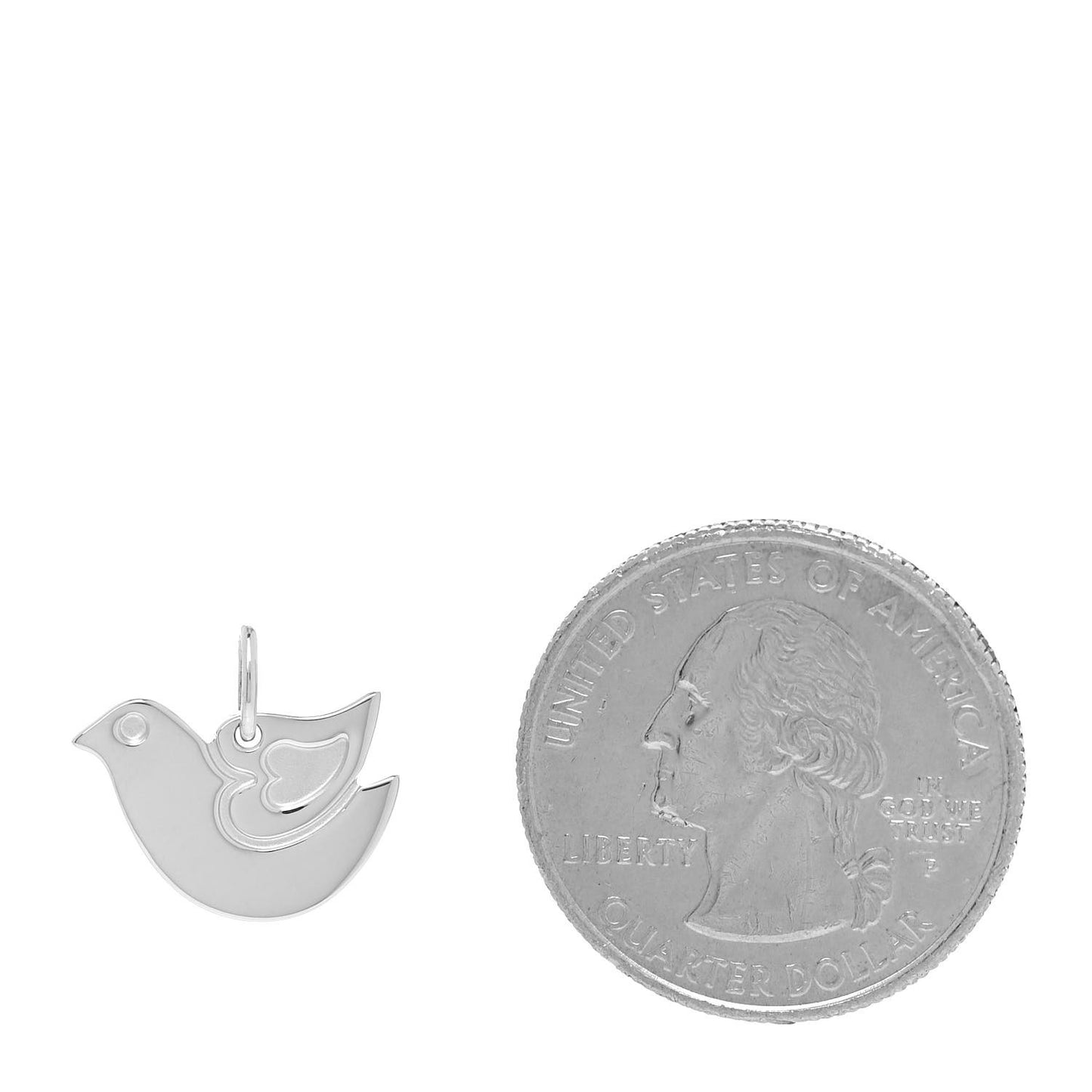 Sterling Silver Lovey Dovey Charm