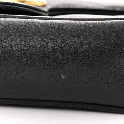 Gucci Calfskin Matelasse Super Mini GG Marmont Shoulder Bag Black 11 of 12