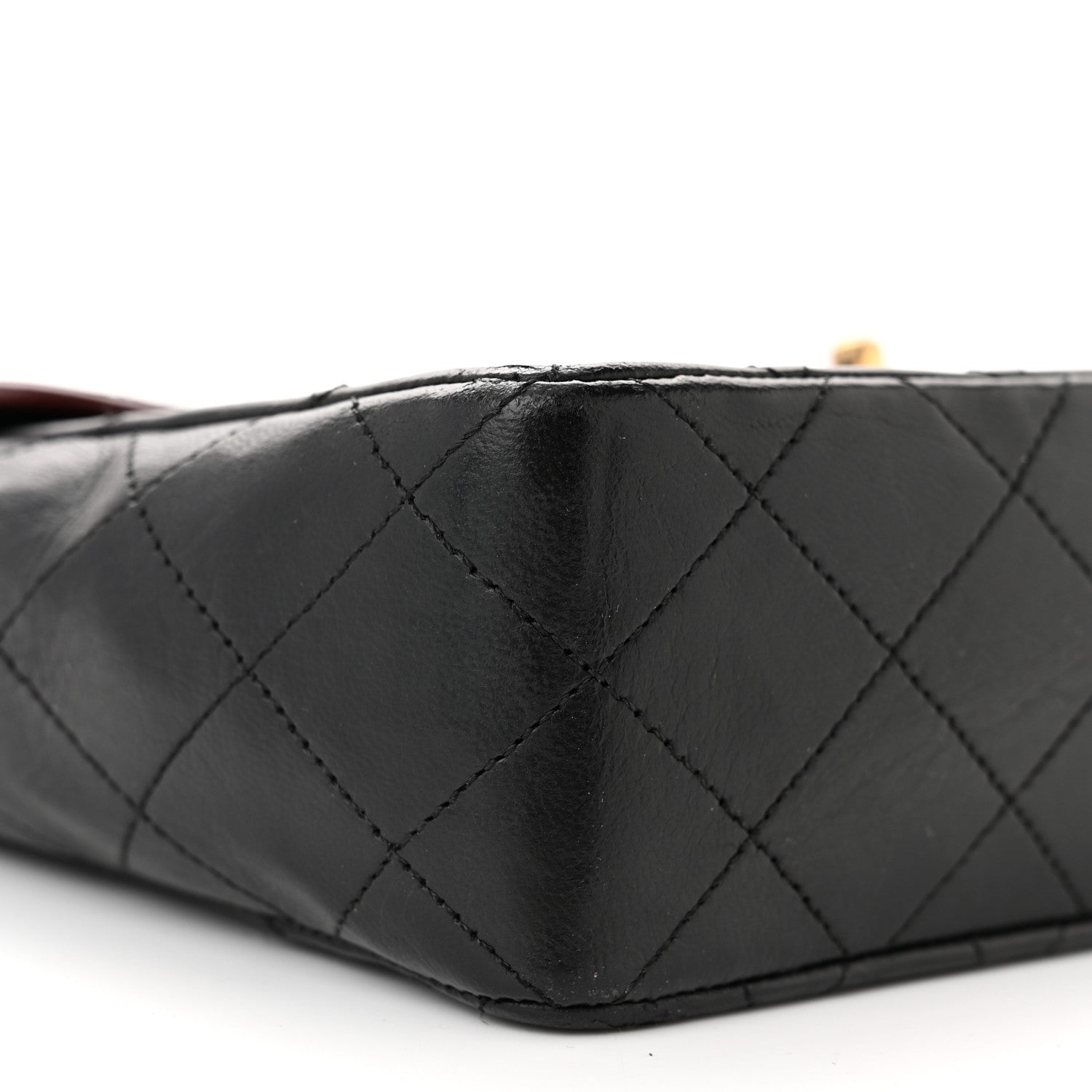 Chanel Lambskin Quilted Bi-Color Small Single Flap Black 9 of 14