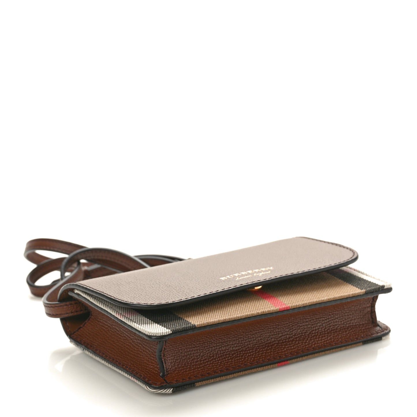 Derby Calfskin House Check Hampshire Crossbody Tan