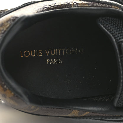Louis Vuitton Suede Monogram Run Away Sneakers 38 Black 7 of 9