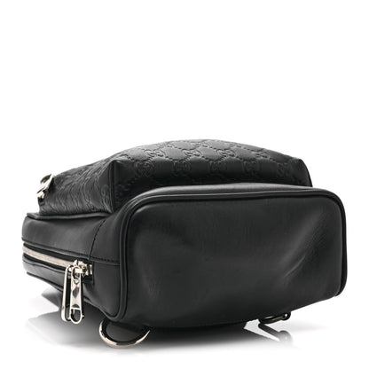 Gucci Guccissima Sling Backpack Black 4 of 11