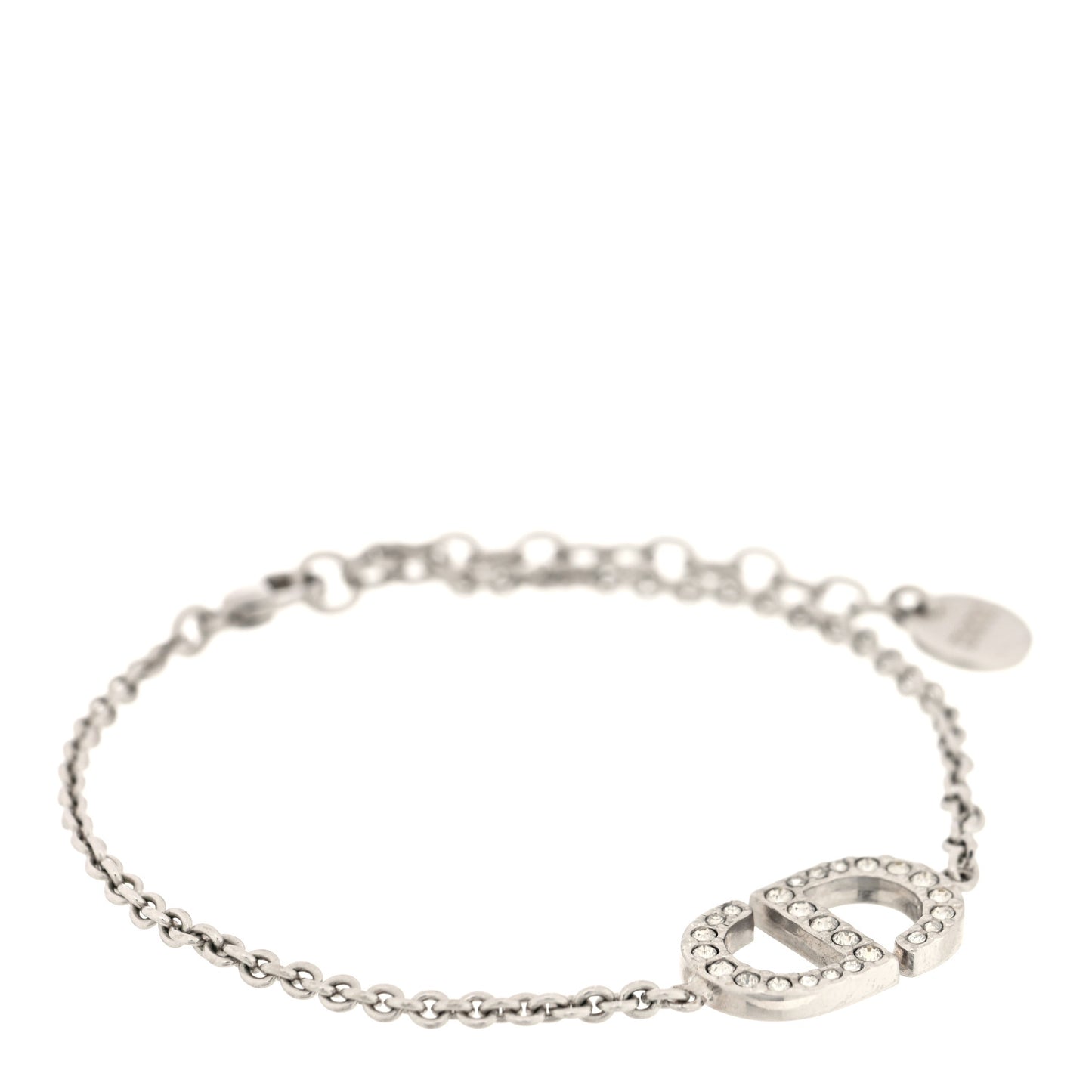 Crystal CD Bracelet Silver