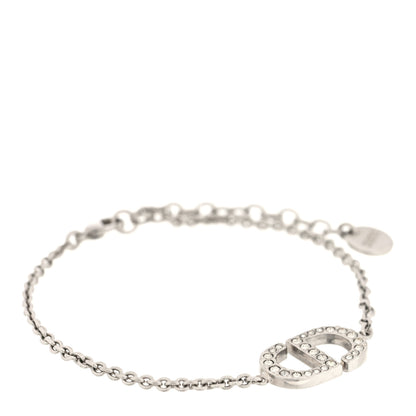 Christian Dior Crystal CD Bracelet Silver 1 of 4