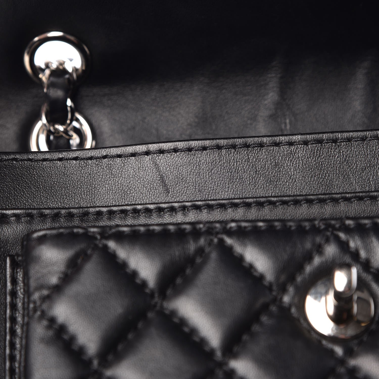 Chanel Lambskin Quilted Small Geometric Flap Black 8 of 9