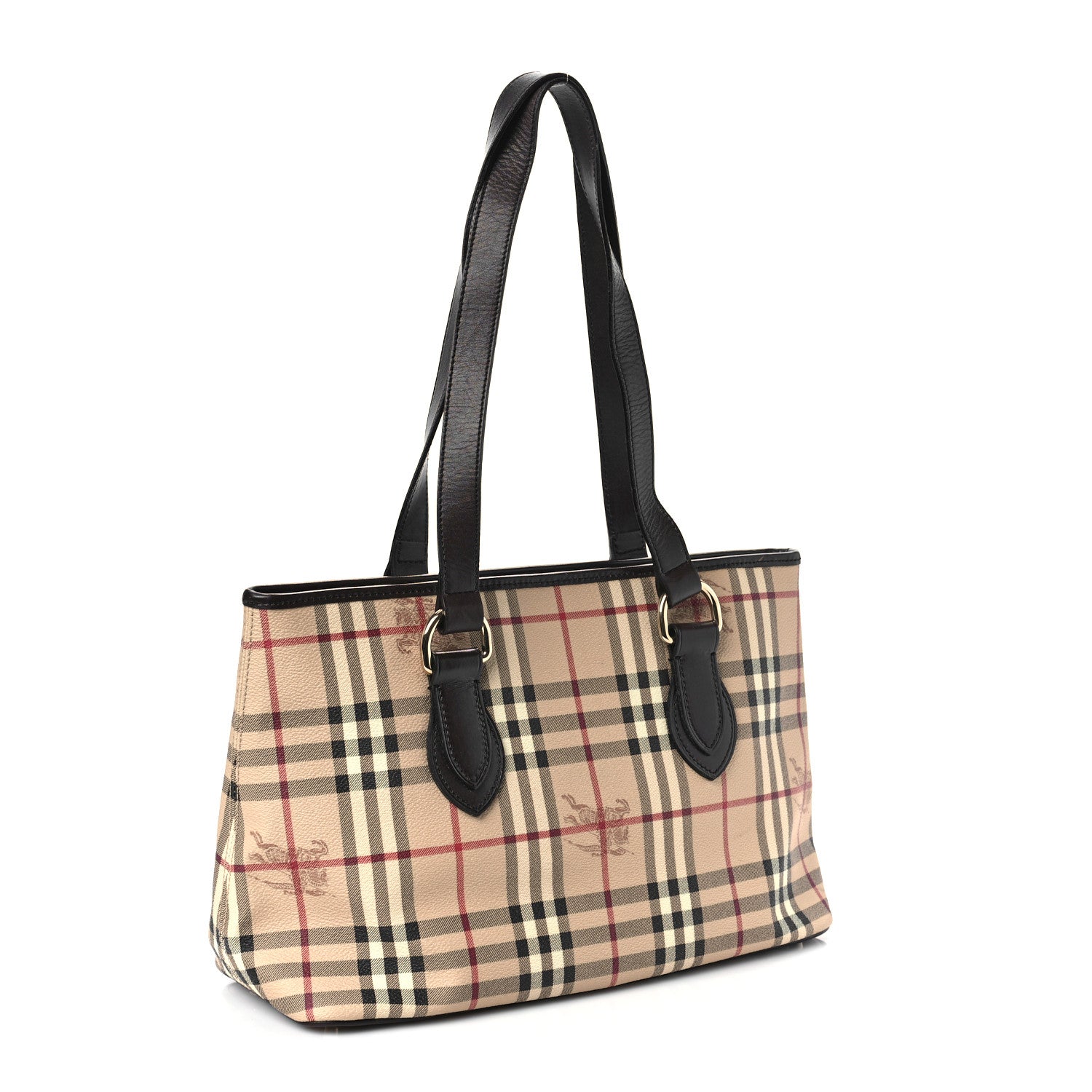 Burberry Haymarket Check Medium Regent Tote Chocolate 3 of 9
