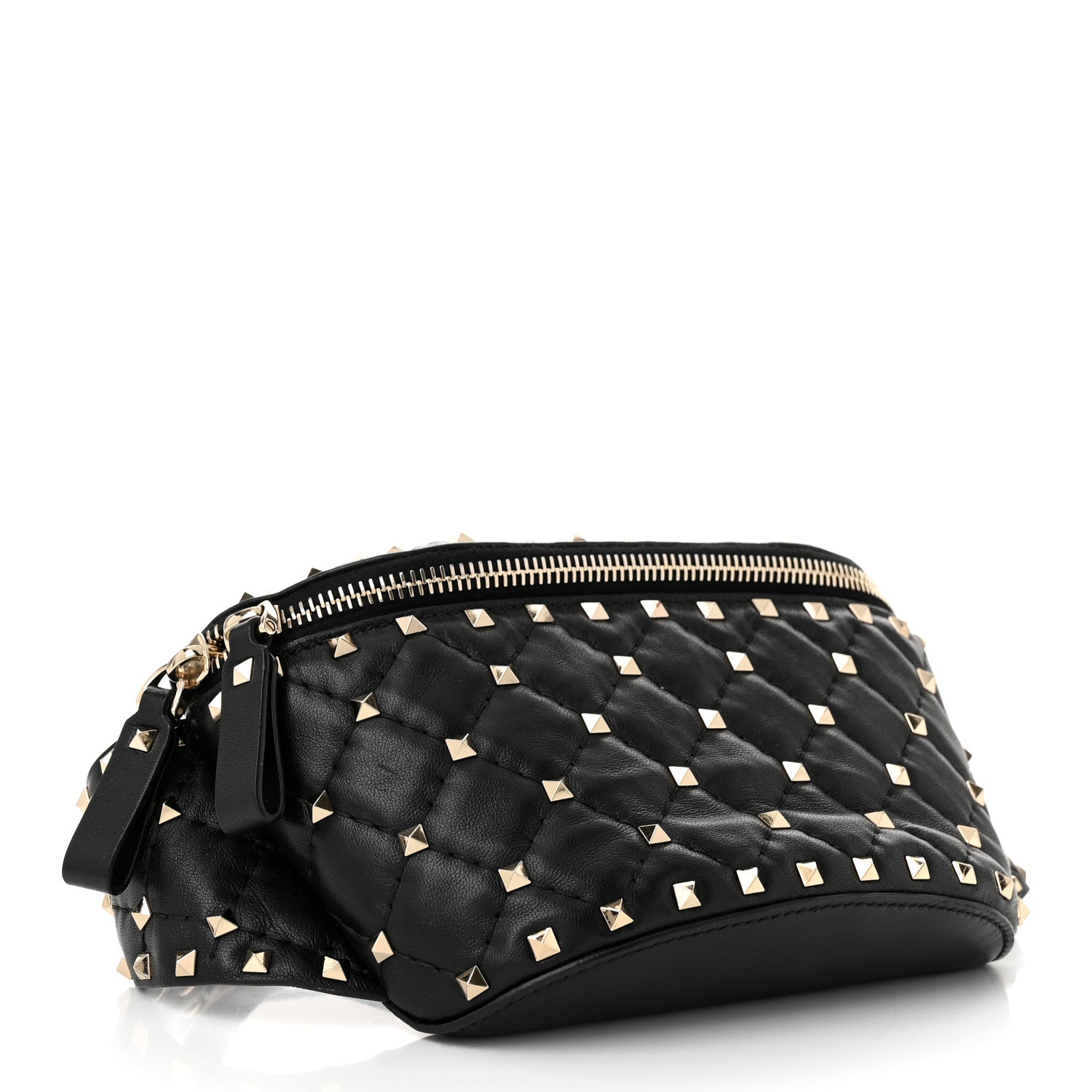 Valentino Garavani Nappa Rockstud Spike Belt Bag 95 Black 4 of 11