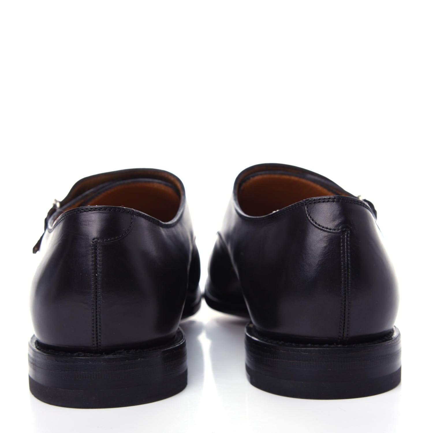 Gucci Calfskin Mens Buckle Loafer 9 Black 7 of 12