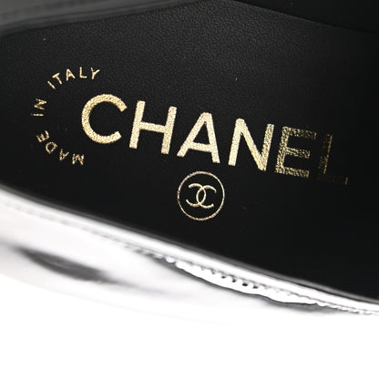 Chanel Patent Calfskin CC Chain Mocassin Loafers 36.5 Black 7 of 10
