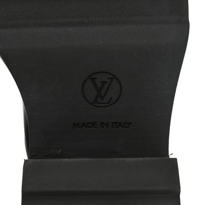 Louis Vuitton Calfskin Monogram Beaubourg Ankle Boots 37.5 Black 7 of 10
