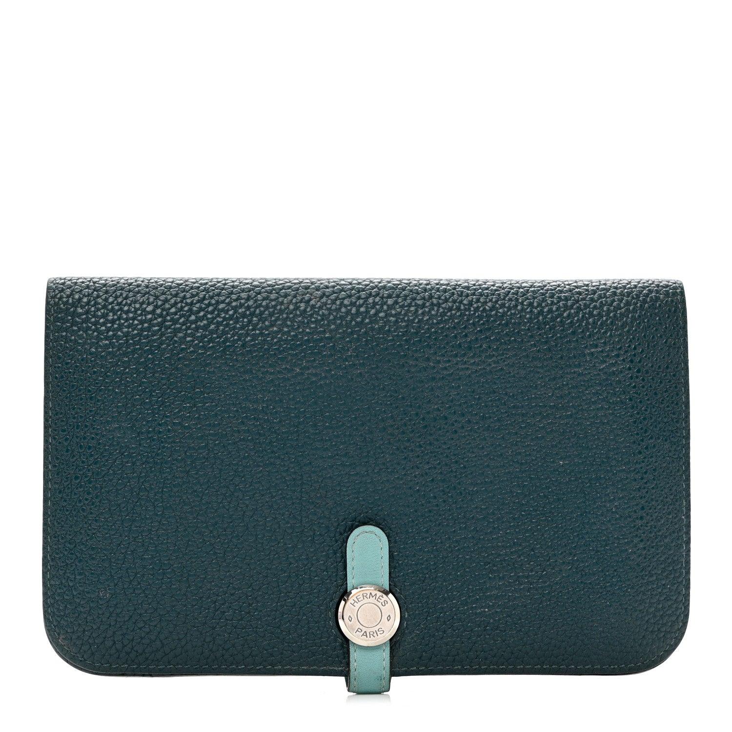 Hermes Togo Swift Dogon Duo Wallet Colvert Bleu Atoll 1 of 8