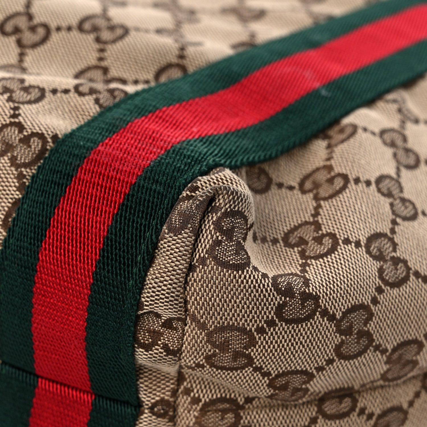 Gucci GG Monogram Medium Web Handle Vertical Tote Dark Brown 11 of 15