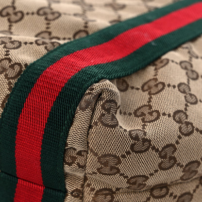 Gucci GG Monogram Medium Web Handle Vertical Tote Dark Brown 11 of 15