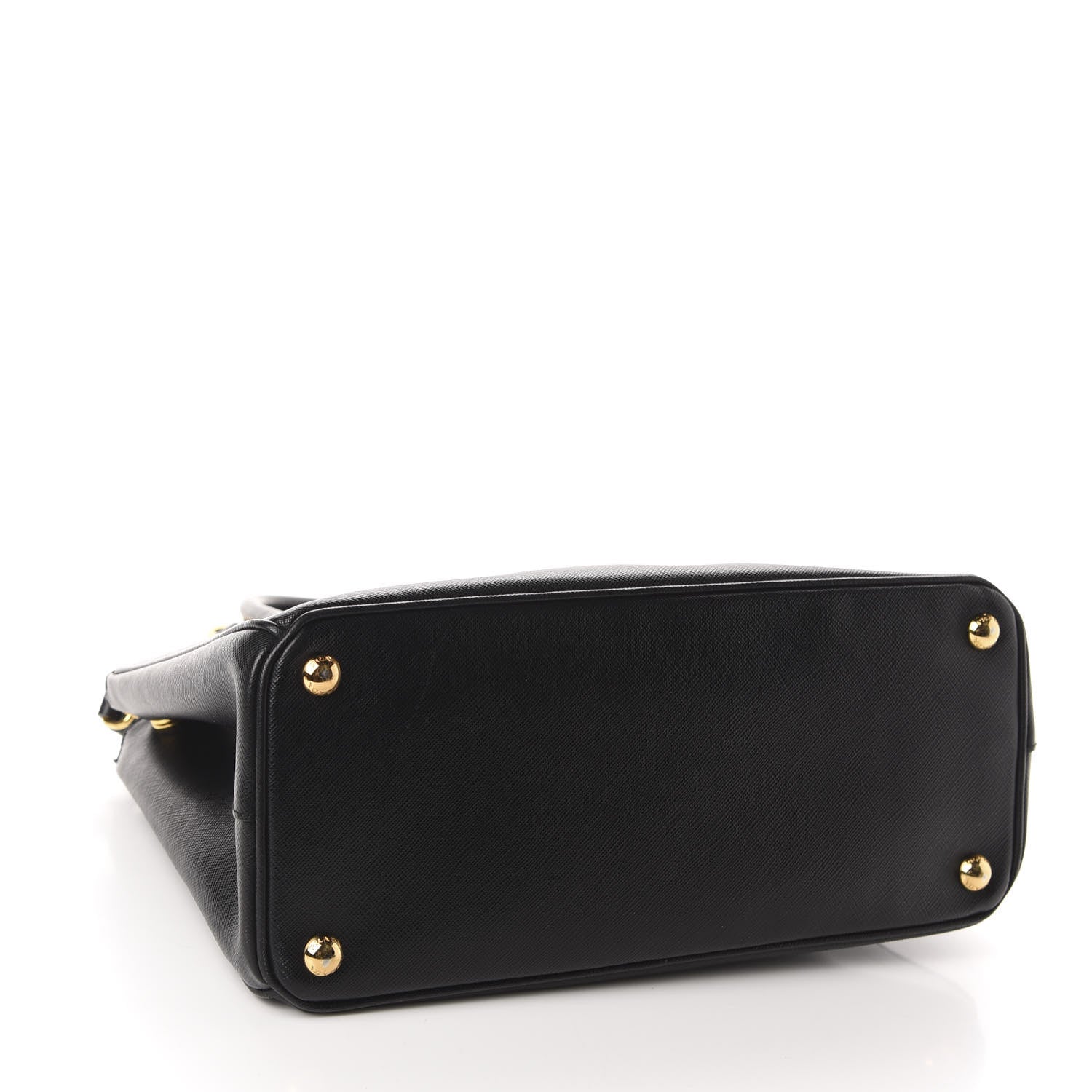 Prada Saffiano Small Galleria Double Zip Tote Black 4 of 10