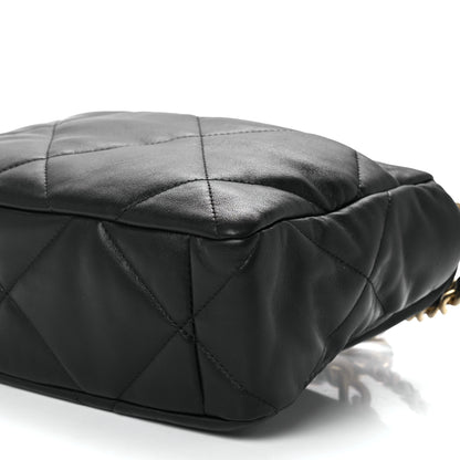 Chanel Lambskin Quilted Large Chanel 19 Flap Black 10 of 10