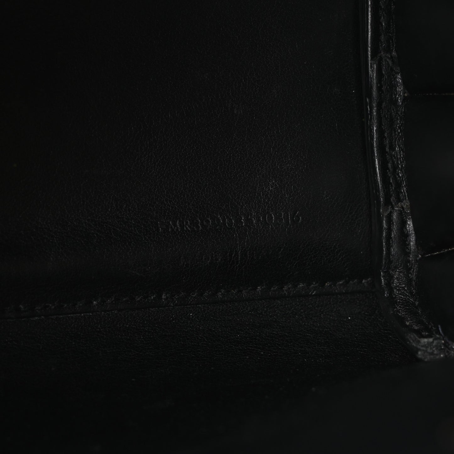Grained Calfskin Nano Sac De Jour Black