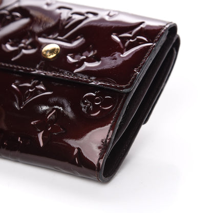 Louis Vuitton Vernis Elise Wallet Amarante 7 of 9
