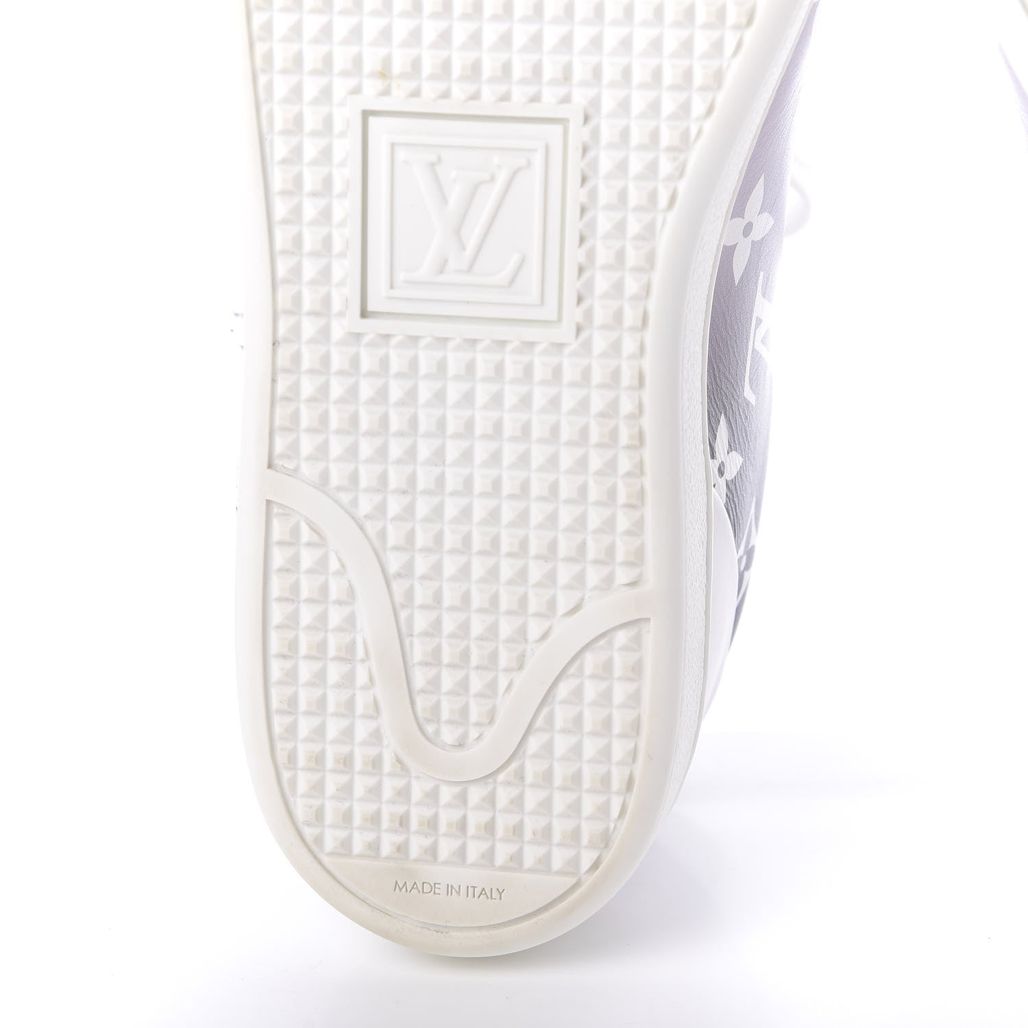Louis Vuitton Calfskin Monogram Frontrow Sneakers 38 White Black 8 of 10