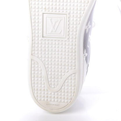 Louis Vuitton Calfskin Monogram Frontrow Sneakers 38 White Black 8 of 10