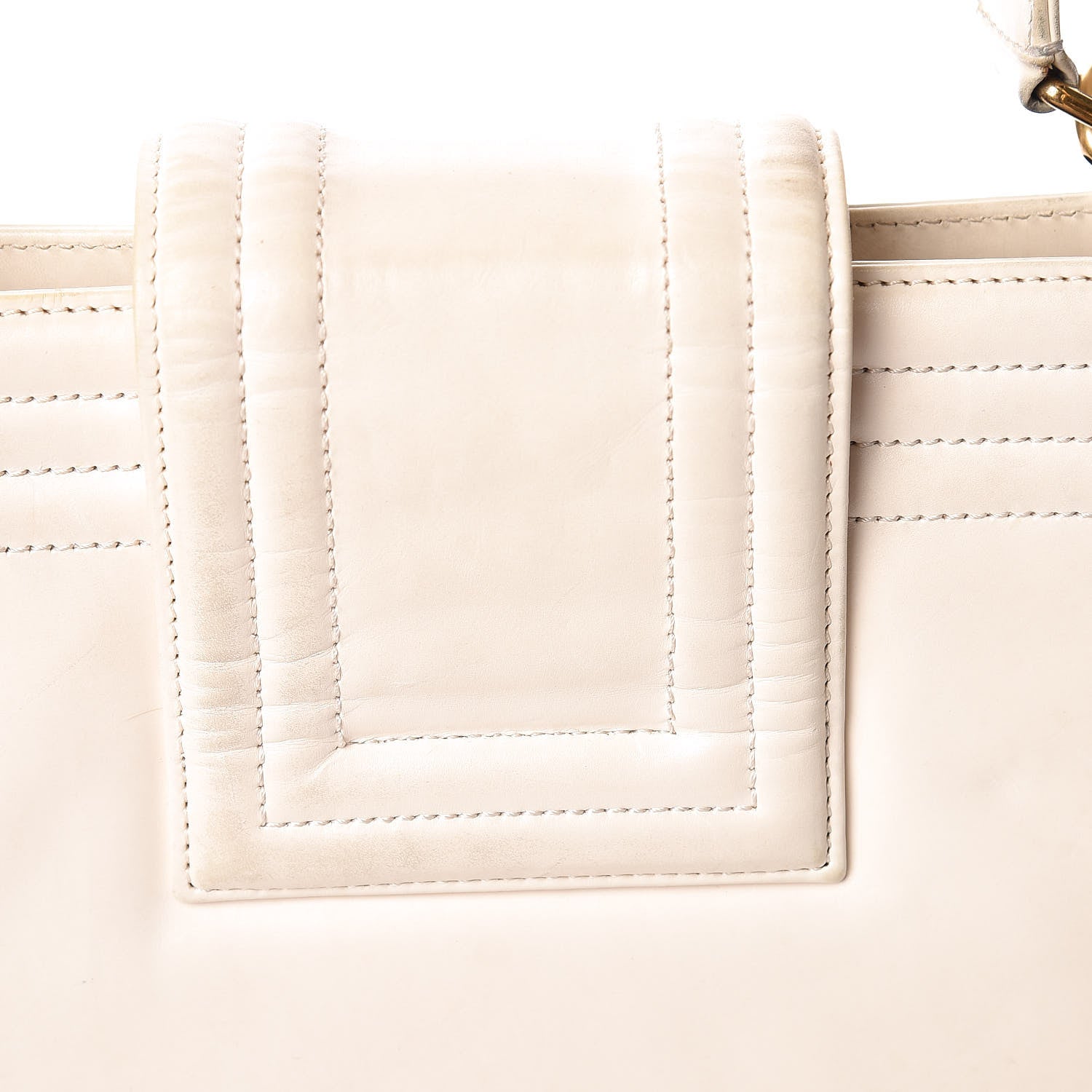Chanel Glazed Calfskin Boy Tote White 12 of 23