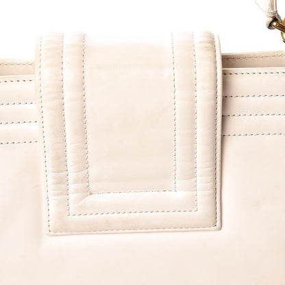 Chanel Glazed Calfskin Boy Tote White 12 of 23
