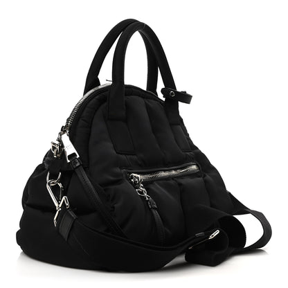 Prada Tessuto Nylon Bomber Dome Satchel Black 3 of 19