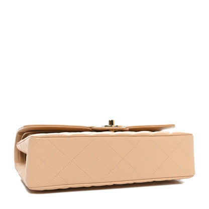 Chanel Caviar Quilted Medium Double Flap Light Beige 4 of 11
