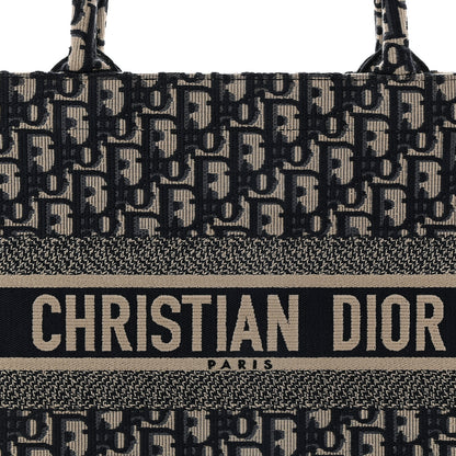 Christian Dior Oblique Medium Book Tote Blue Multicolor 8 of 13