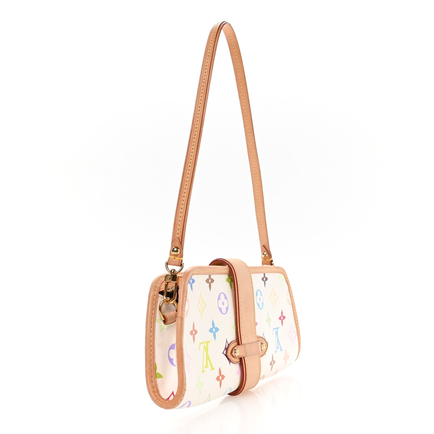 Monogram Multicolor Shirley White White
