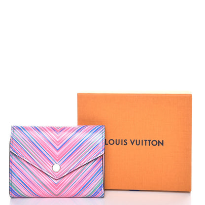 Louis Vuitton Epi Tropical Victorine Wallet Blue Rose 8 of 8