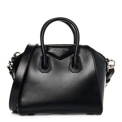 Givenchy Shiny Lord Calfskin Mini Antigona Black 1 of 9