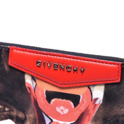 Givenchy Coated Canvas Tribal Girl Print Large Antigona Pouch 10 of 10