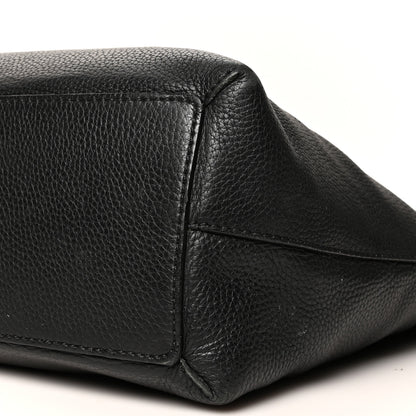 Burberry Grainy Calfskin Remington Tote Black 9 of 11
