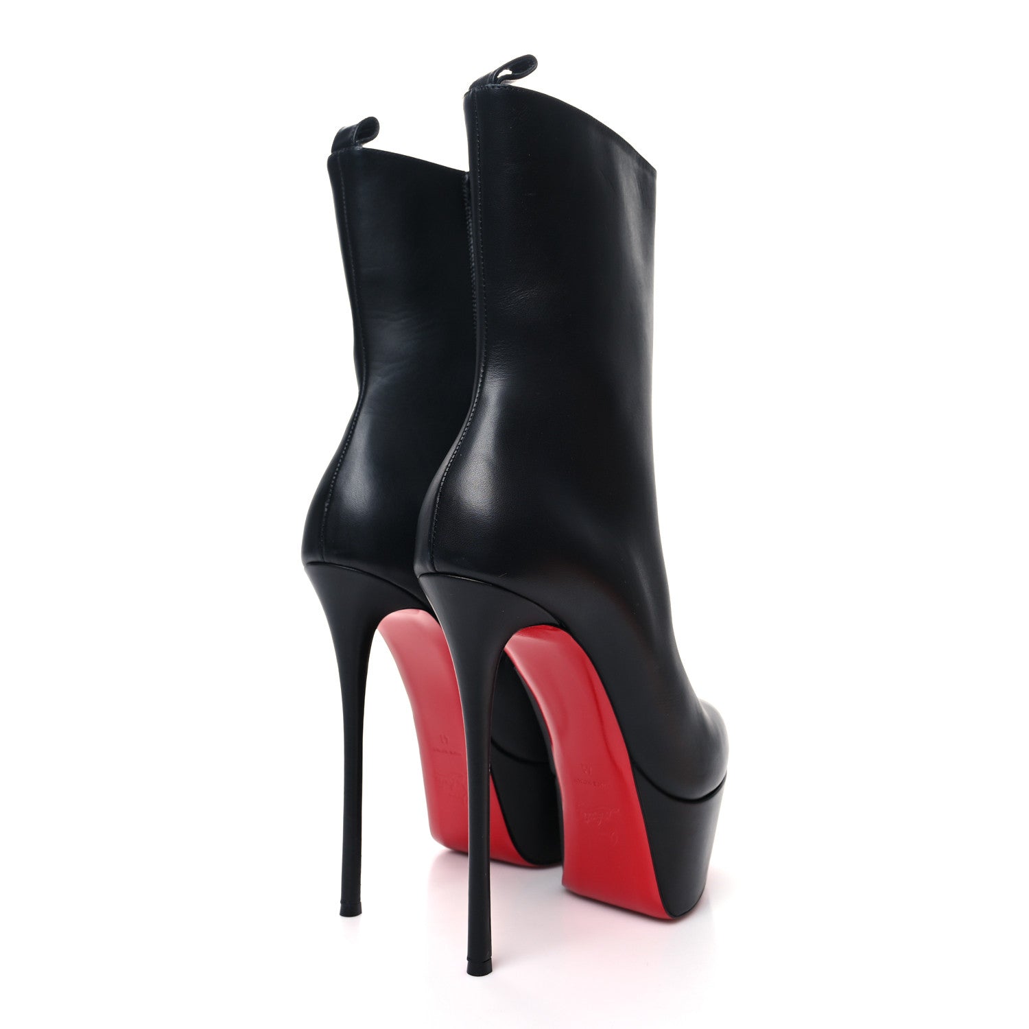 Christian Louboutin Calfskin Dolly Alta Booty 160 Ankle Boots 41 Black 4 of 7