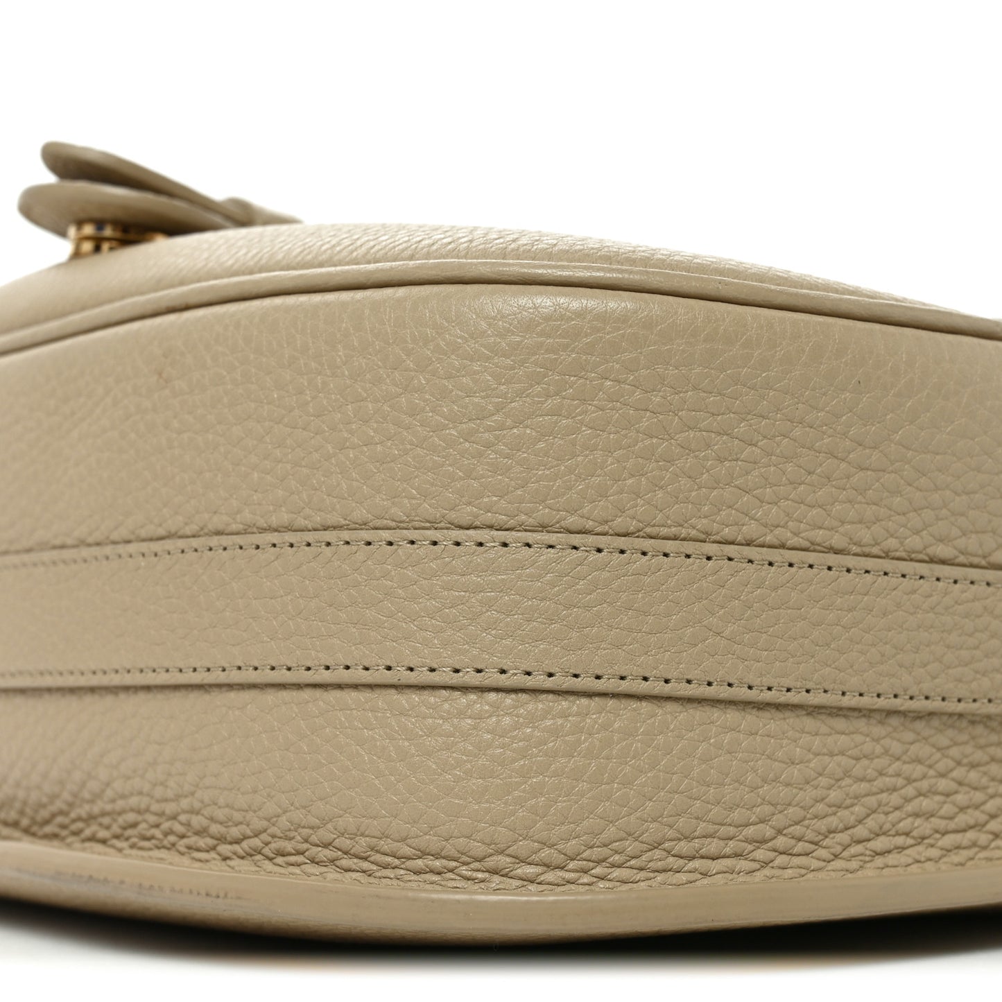 Grained Calfskin Large Bobby Flap Beige