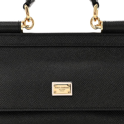 Dolce & Gabbana Dauphine Small Miss Sicily Satchel Black 7 of 9