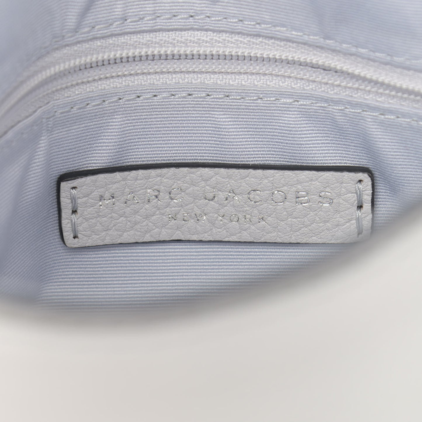 Pebbled Calfskin Recruit Nomad Crossbody Rock Gray
