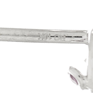 18K White Gold Diamond .10ctw Bezel Stud Earrings