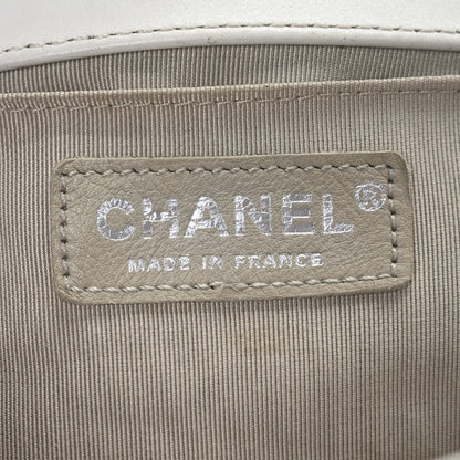 Chanel Distressed Patent Quilted Medium Boy Flap White 6 of 14