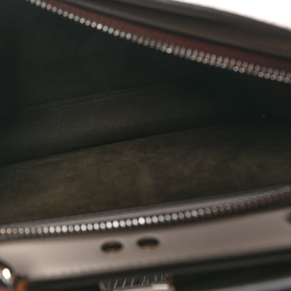 Fendi Cuoio Romano Vitello Cover Glazed Fabric Bi-Color FF 1974 Mini Peekaboo I SEE U Satchel Ghianda Grezzo 6 of 11