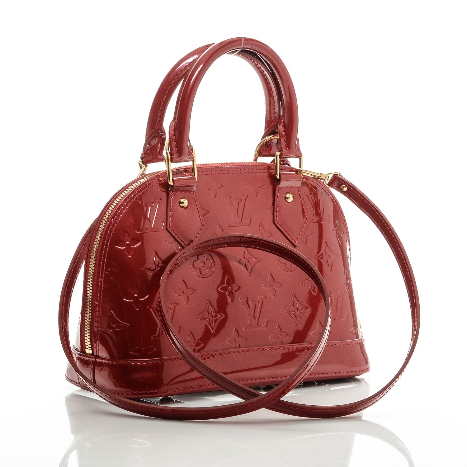 Louis Vuitton Vernis Alma BB Pomme D'Amour 3 of 6