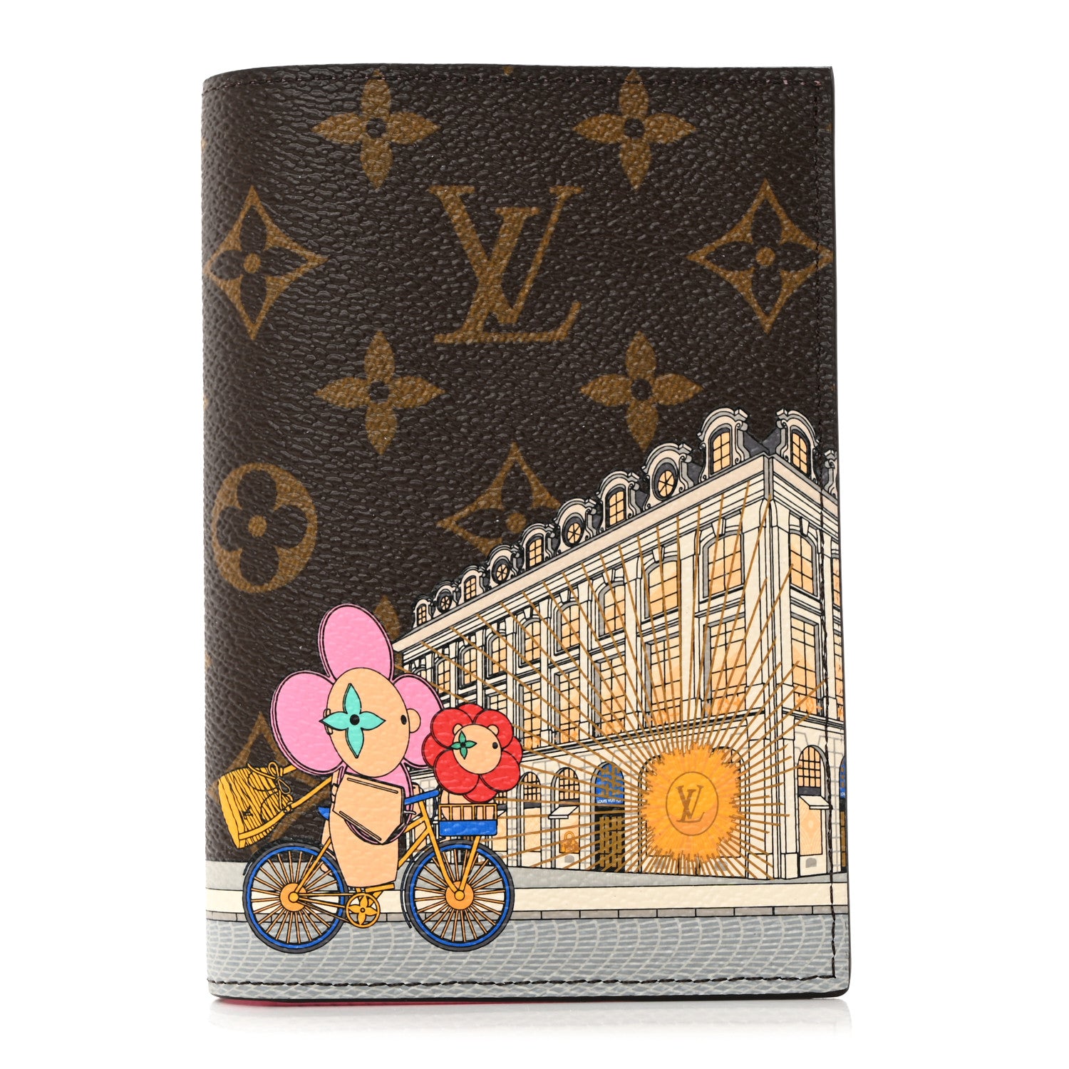 Louis Vuitton Monogram 2022 Christmas Animation Paris Passport Cover Pink 1 of 7
