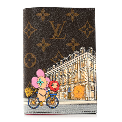 Louis Vuitton Monogram 2022 Christmas Animation Paris Passport Cover Pink 1 of 7