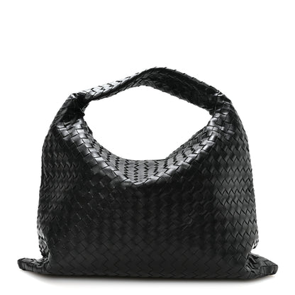 Bottega Veneta Calfskin Intrecciato Large Hop Black 1 of 10