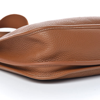 Hermes Taurillon Clemence Evelyne III PM Gold 10 of 11