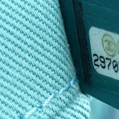 Chanel Mixed Fibers Striped Medium Deauville Tote Blue 7 of 10