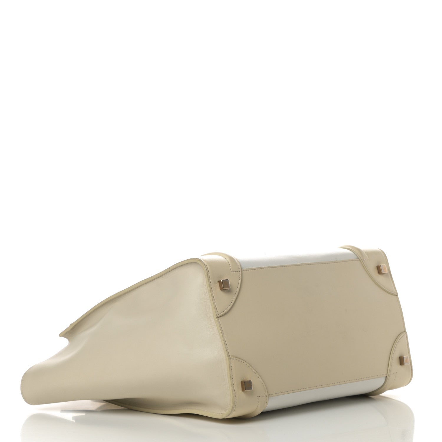 Celine Smooth Calfskin Mini Tri-Color Luggage White 4 of 17
