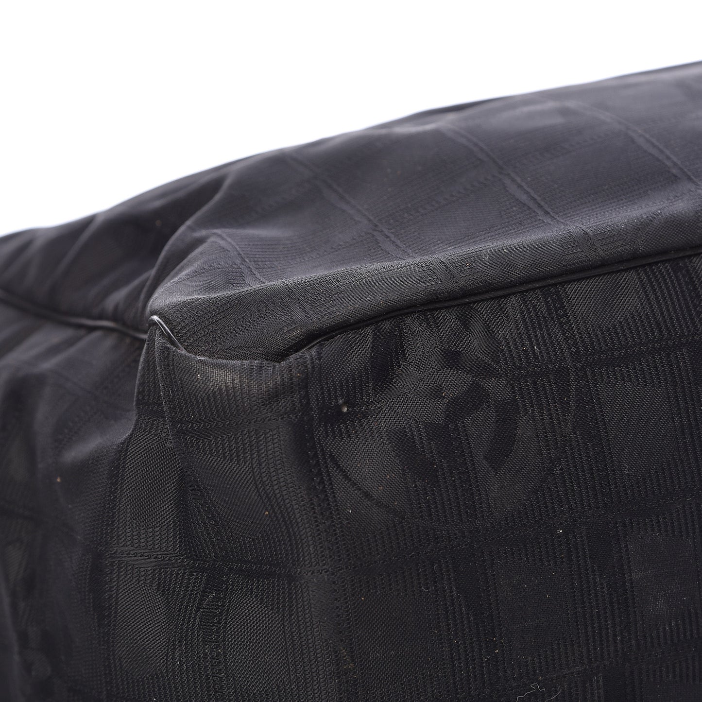 Nylon Large Travel Tote Black